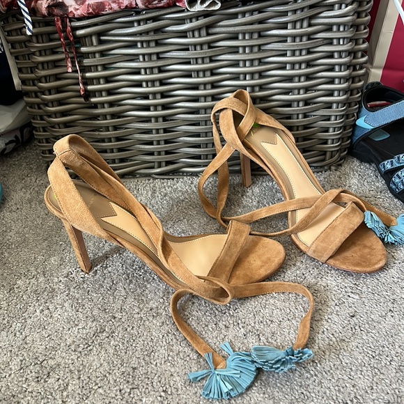B Brian Atwood Shoes - BRIAN ATWOOD SUEDE SANDALS SHOES SIZE 9 1/2 BRAND NEW